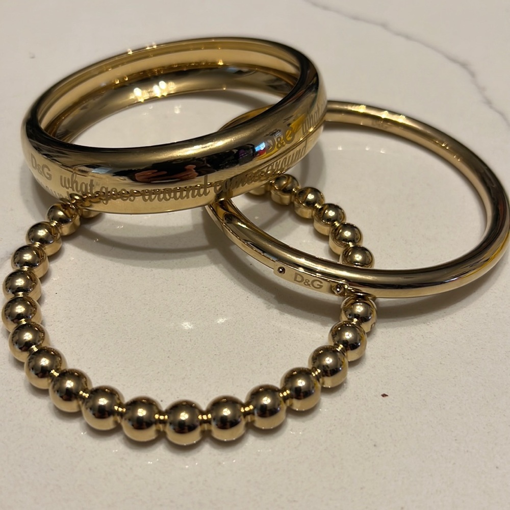 D&G bracelets.